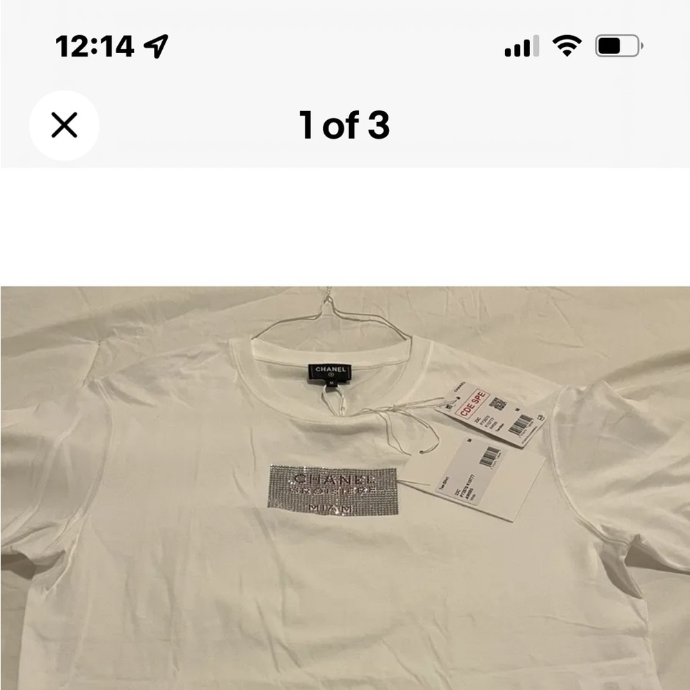 NWT tags Chanel glitzy tShirt